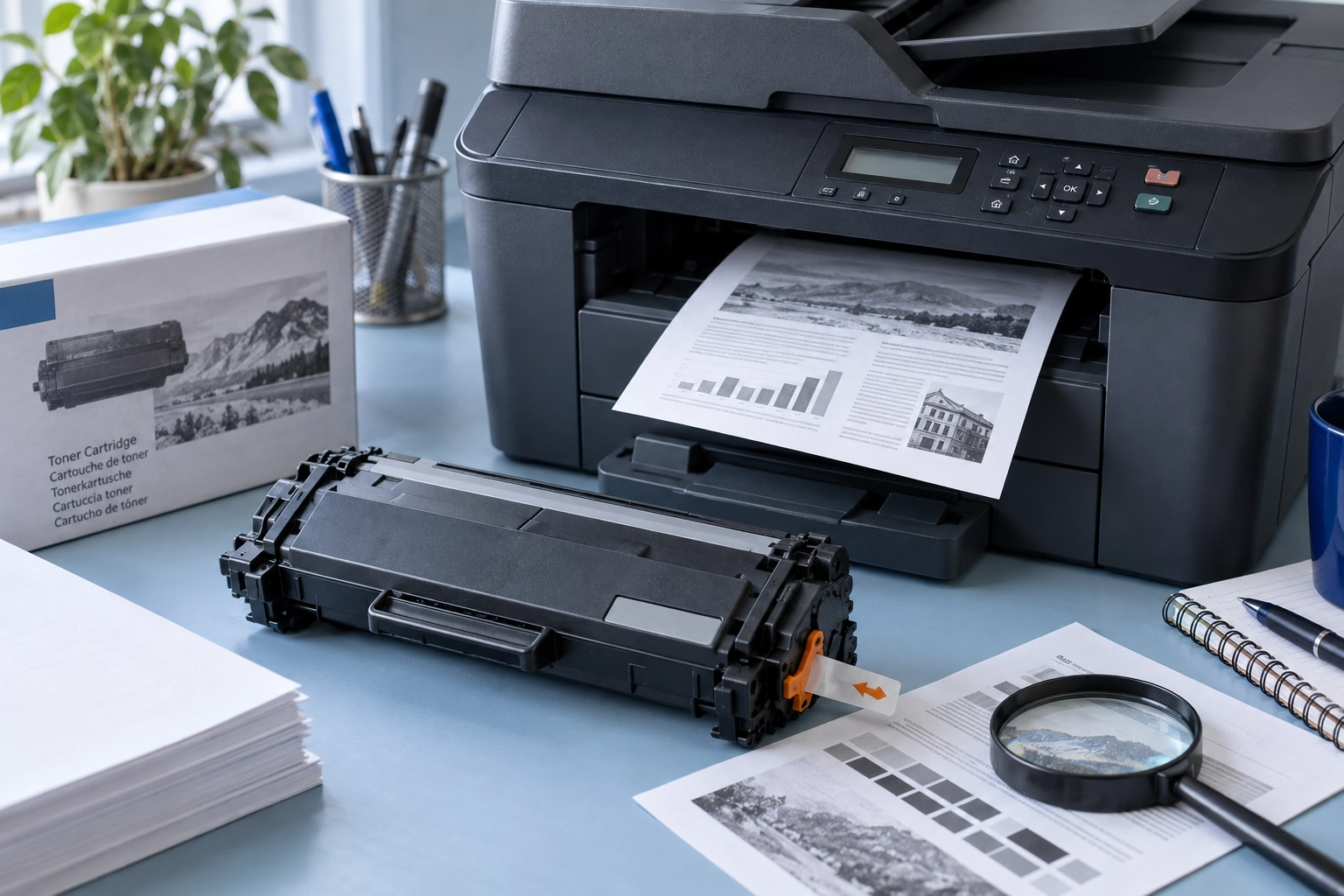 Иллюстрация к теме «Brother DCP-L2540DW: режим продолжения тонера»