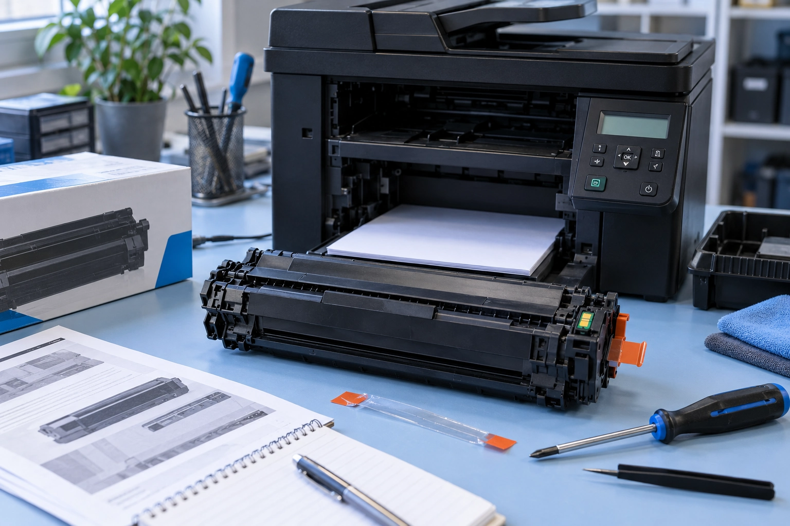 Иллюстрация к теме «HP M1212nf: Supply Memory Error после замены»