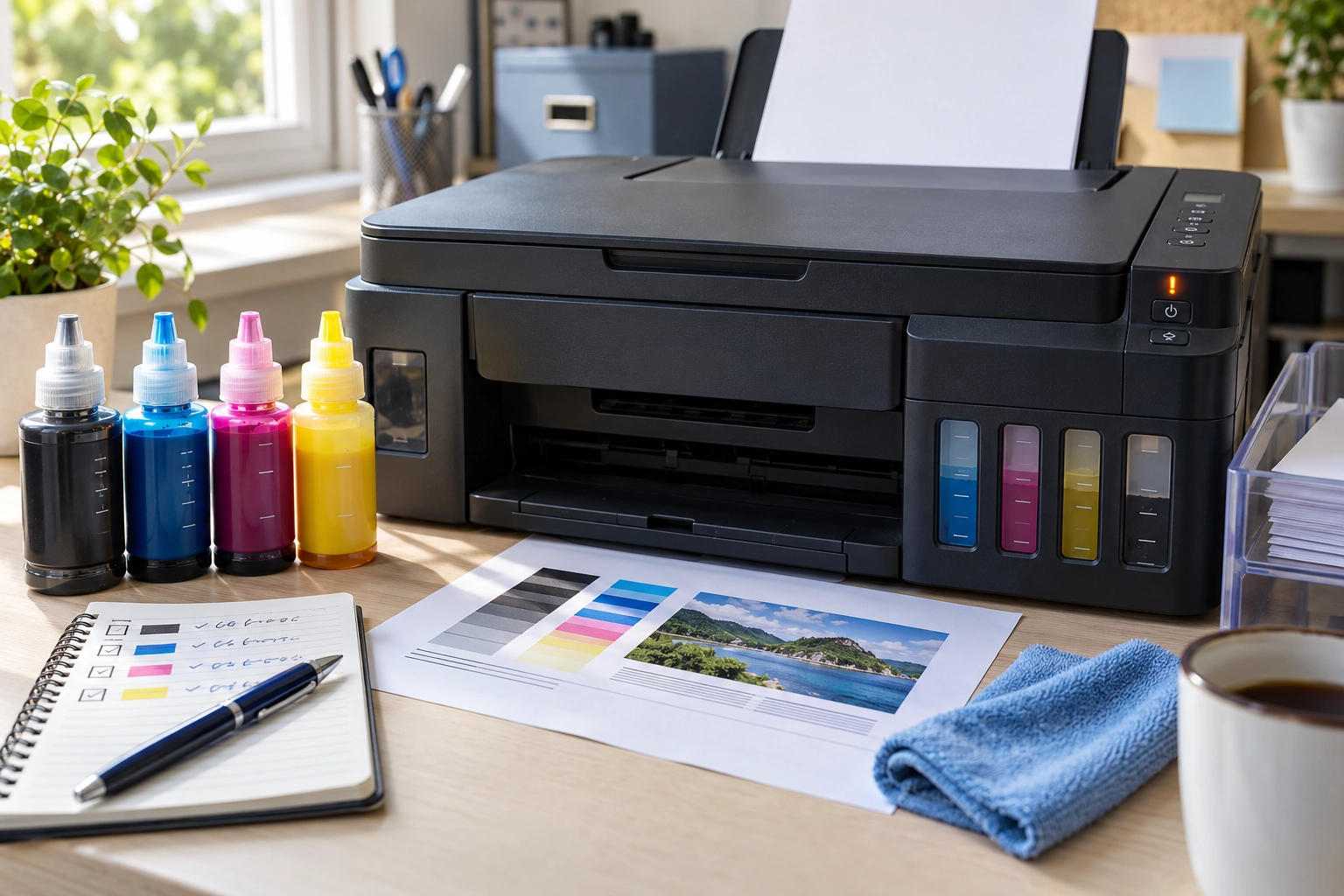 Иллюстрация к теме «Canon G3410: сброс уведомления чернил при 1640»